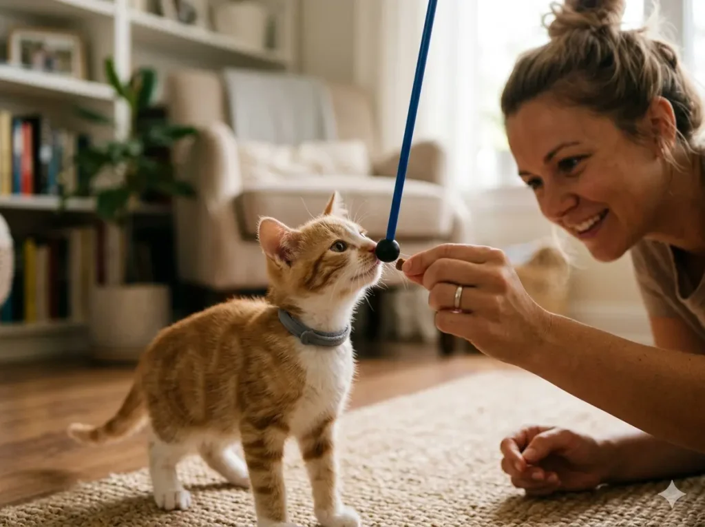 Kitten training and target-touch learning