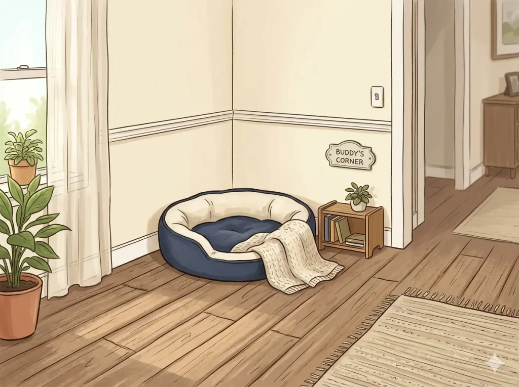 Best placement for a dog rest space