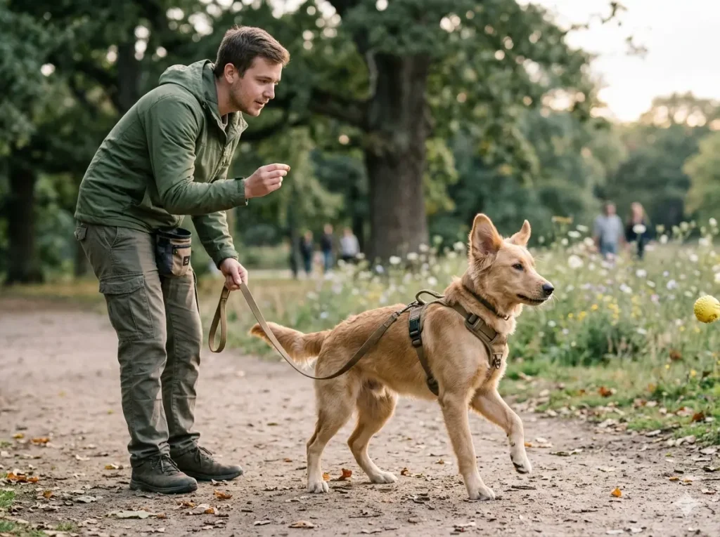 Adolescent dog training regression phase